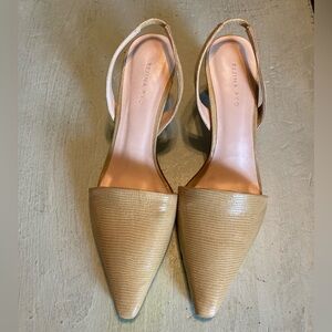 Rejina Pyo Conie Women’s Leather Slingback Heels size 38